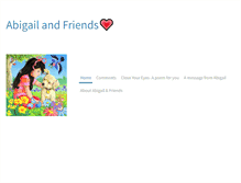 Tablet Screenshot of abigailandfriends.com
